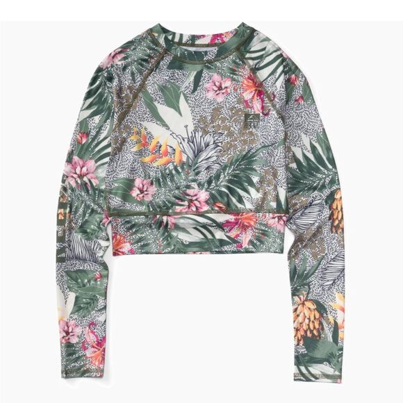 WOMEN’S LONG SLEEVE CROPPED PERFORMANCE SURF SHIRT BY REEF HAS UPF 40 INC NWT - Picture 4 of 10